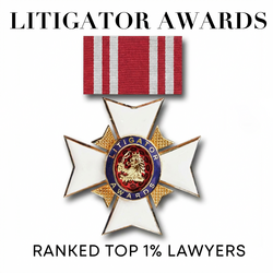 Litigator Awards - Ranked Top 1% Lawyers